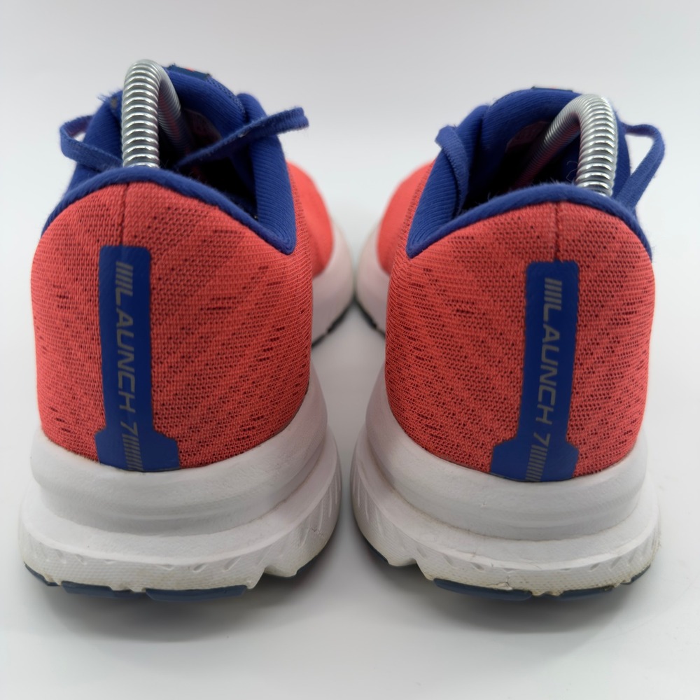 Brooks Launch 7 Running Shoes Womens 10.5 Red Blue Neutral Sneakers - Picture 5 of 6